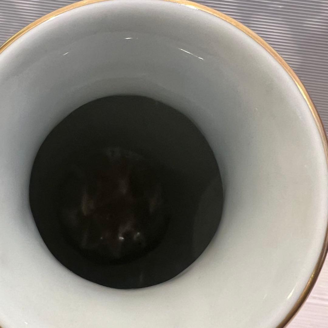 美品　美術品　牡丹彫刻外金　花瓶　深川製磁　花器　インテリア　コレクション