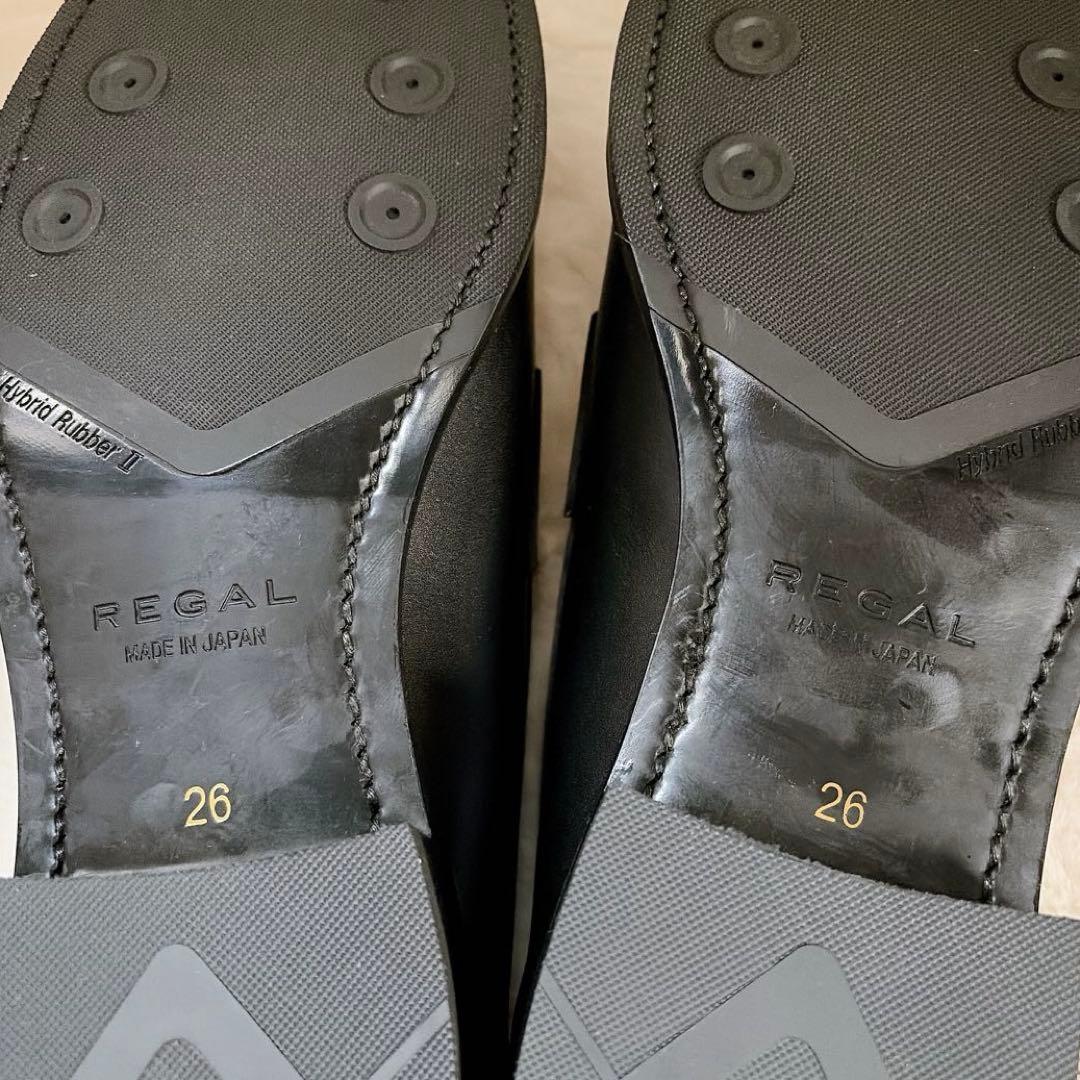 【今ちゃんさん専用】REGAL 26cm 26L 黒レザー ビジネスシューズ