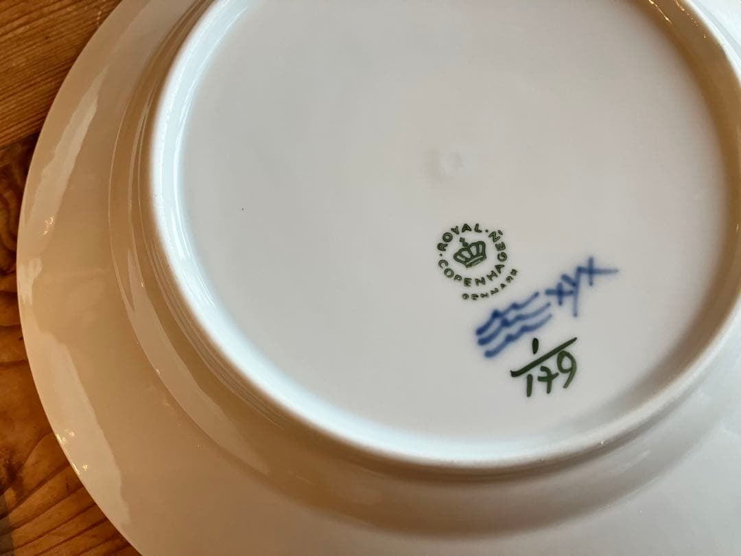 ロイヤルコペンハーゲン　ブルーフルーテッド　19デザートプレート×6