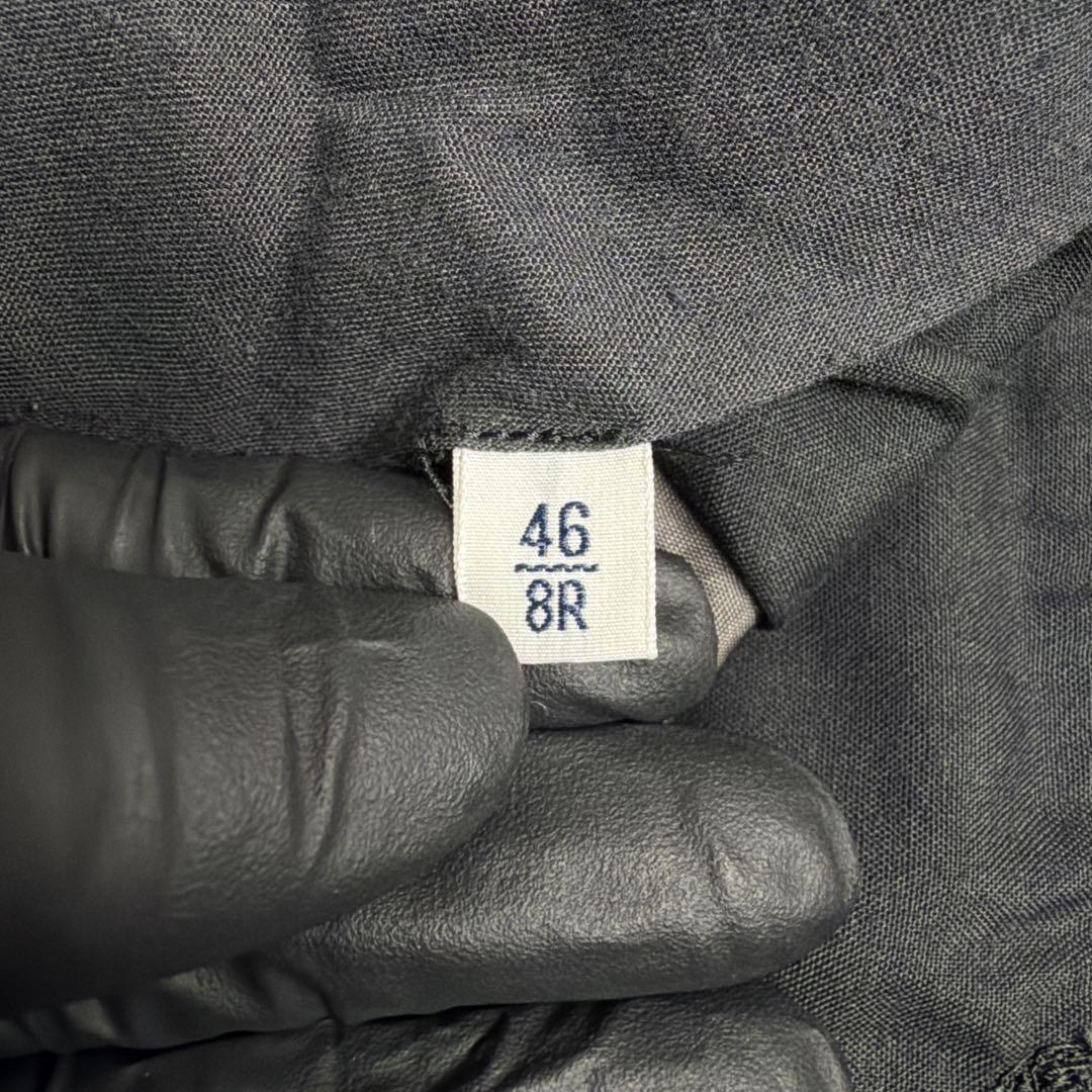 美品 ビームスエフ 最高級仕立て スーツ セットアップ チャコールグレー 46