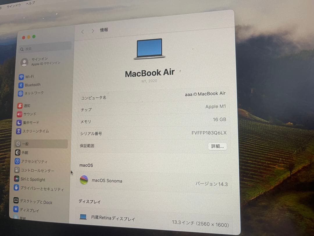 MacBook Air M1 1TB 2020 13インチ US配列