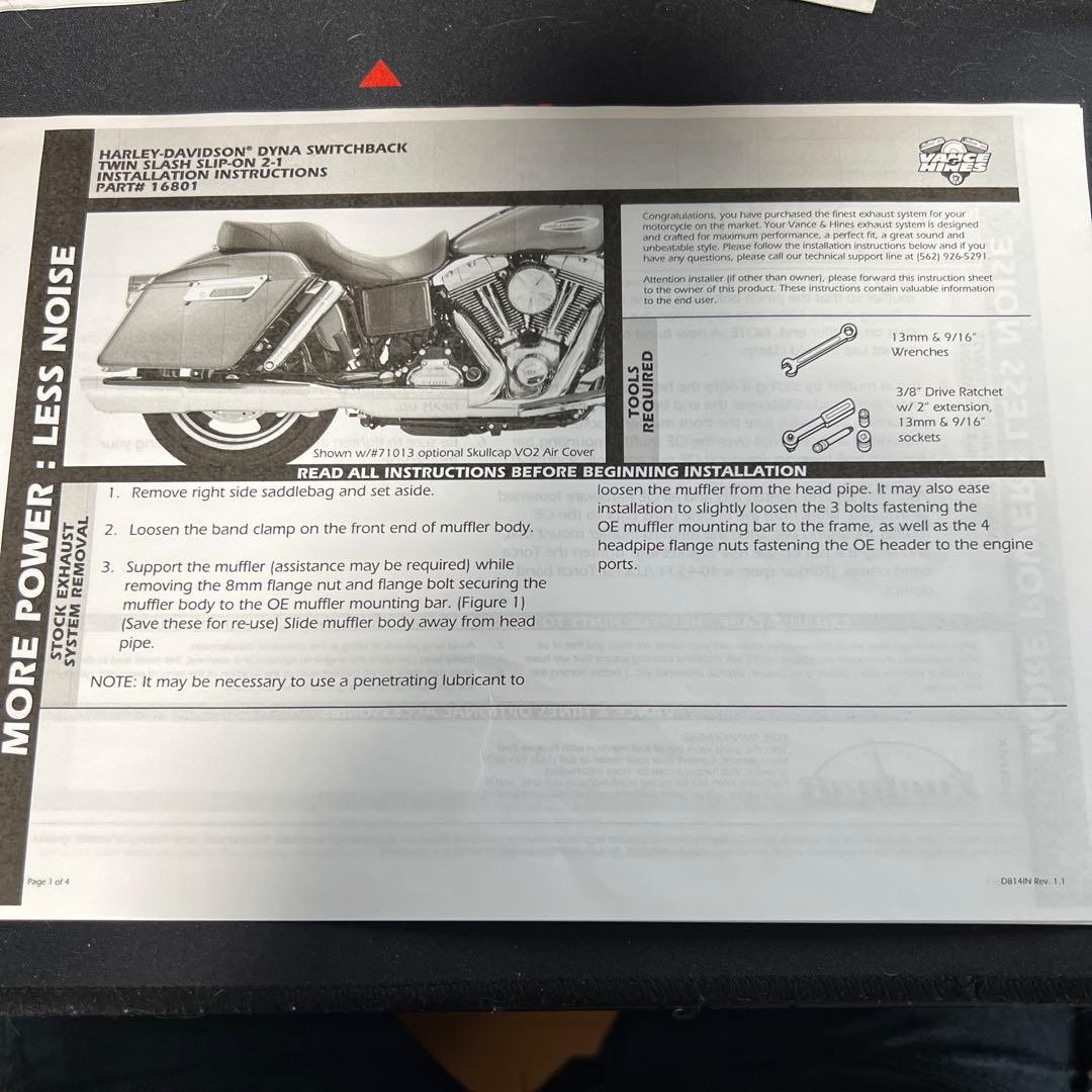 バンス＆ハインズ　ツインスラッシュ2in1マフラー ダイナ FLD/FXDL