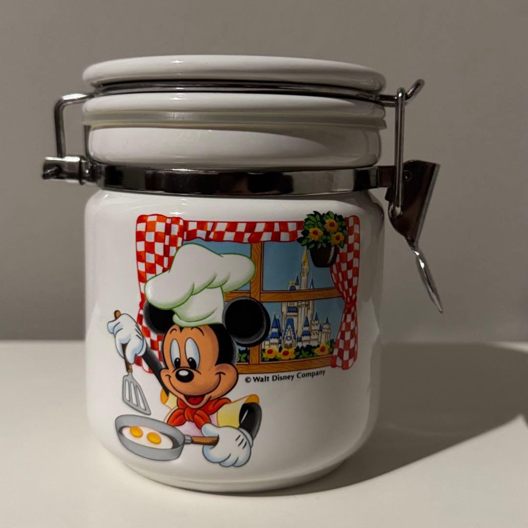 ミッキーマウス 陶器 保存容器 キャニスター