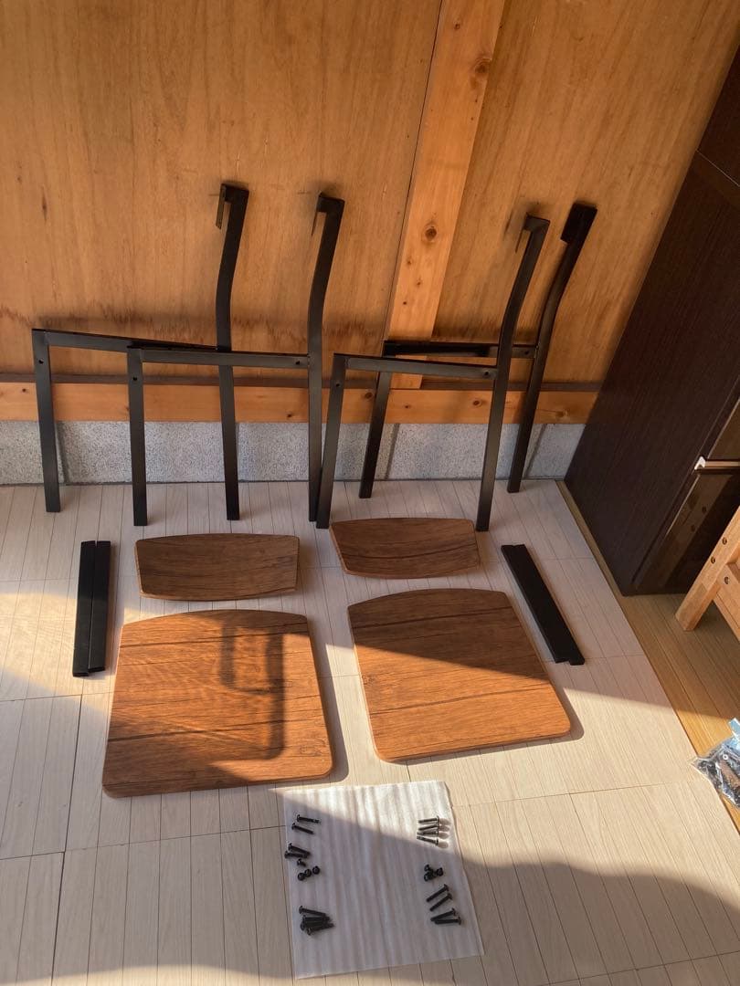 【引取or配達限定】ベッド シングル フレーム➕ダイニングセット