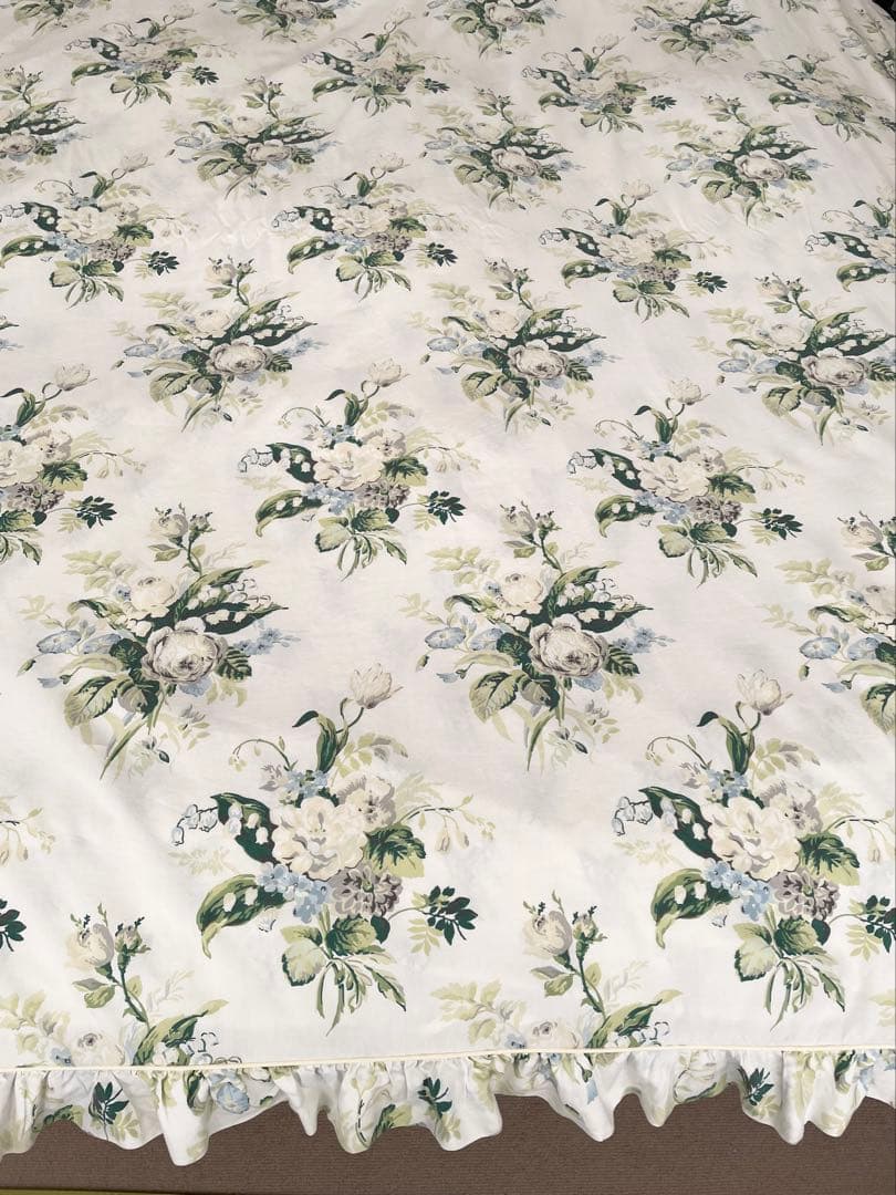 ローラアシュレイ デュべカバー ダブル 英国製 USED