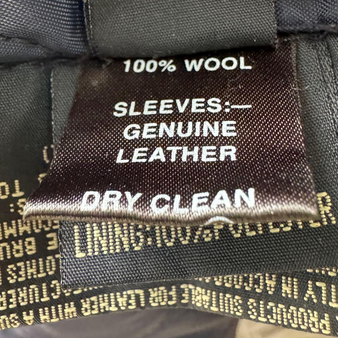 00s vintage 2000年 シドニーオリンピック 袖レザー スタジャン