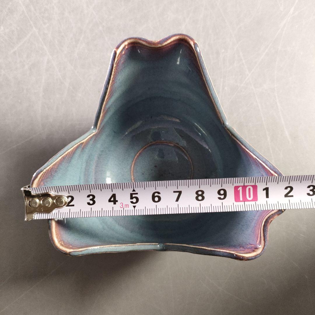 A884-6/清水六兵衛 造/紫翠釉向付/5客/盛鉢/飾皿/小鉢/