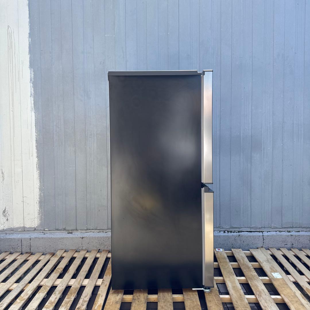 AQUA 2023年製 2ドア冷蔵庫 スタイリッシュシルバー 135L 495m