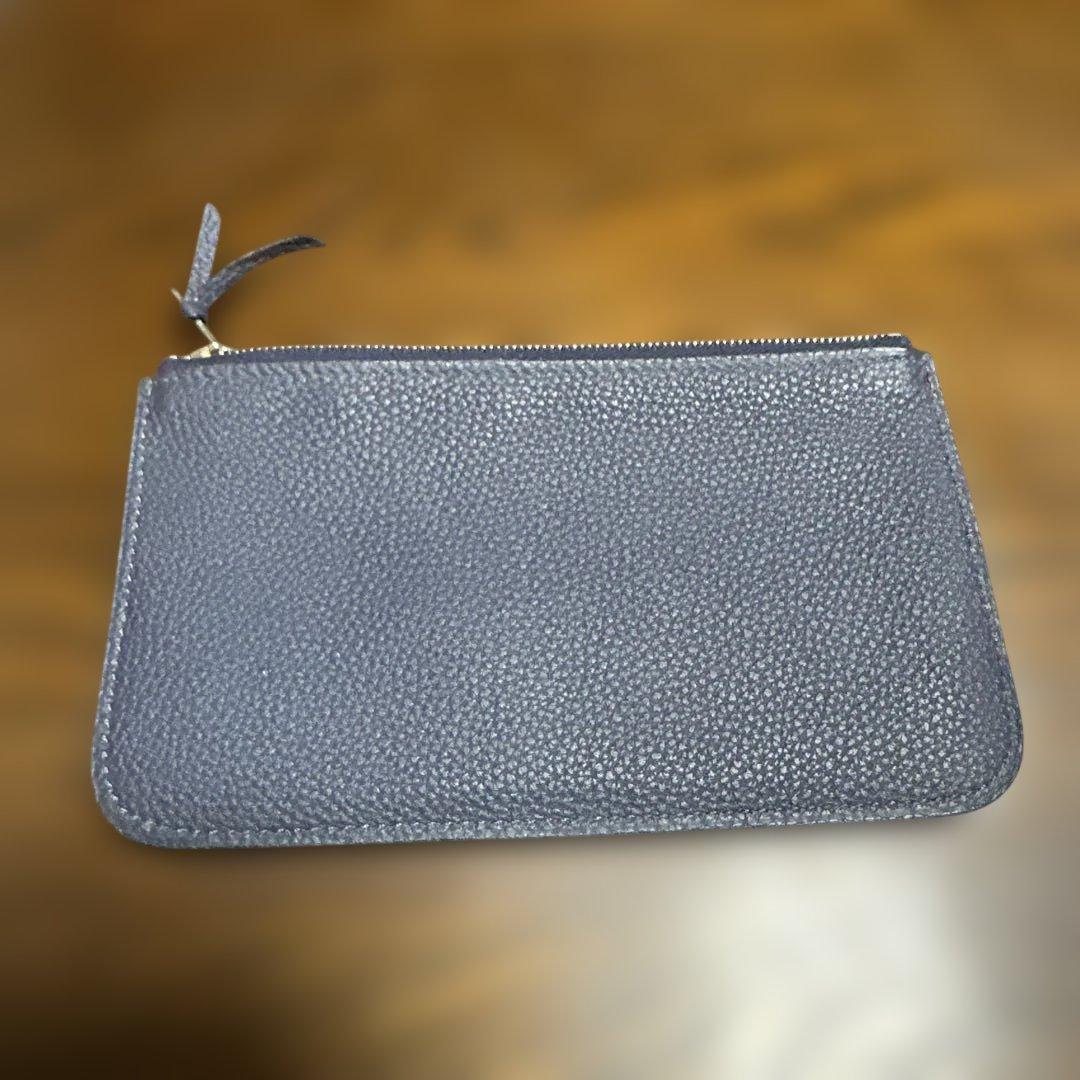 a*l様 HERMÈS ダークグレー レザー 長財布