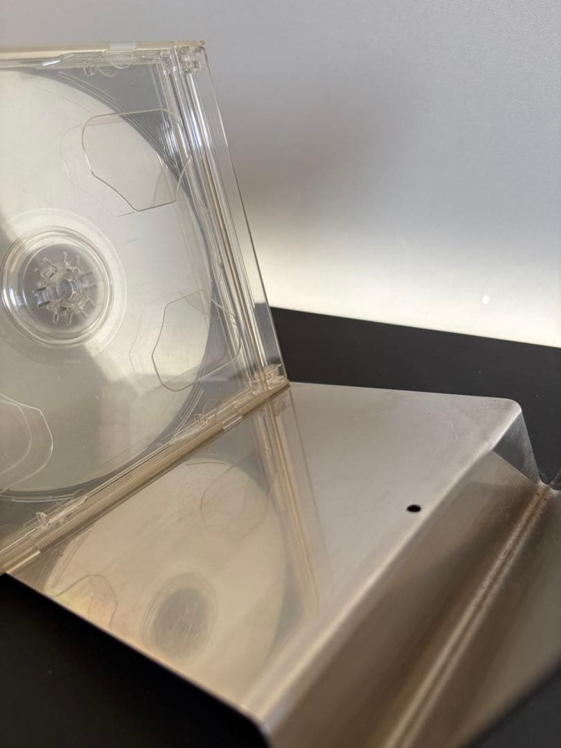 CDスタンド2個セット　ブックスタンド　ステンレス　ミッドセンチュリー　ビームス