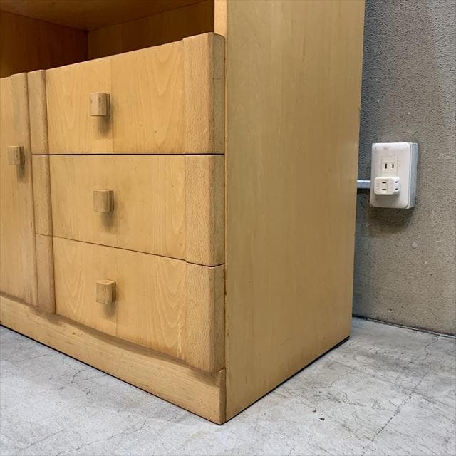 ヴィンテージのナチュラルサイドキャビネット