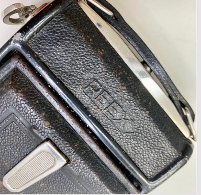 激レア「REEX」中判イコンタタイプカメラ美光堂森製作所レザーケース付