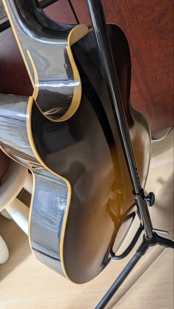 サンバースト アコースティックギター フルボディピックギターmontano昭和