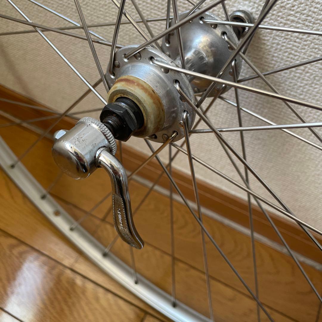 アルミクリンチャーホイール前後セット　ボスフリー　スポルティフ　ヴィンテージ