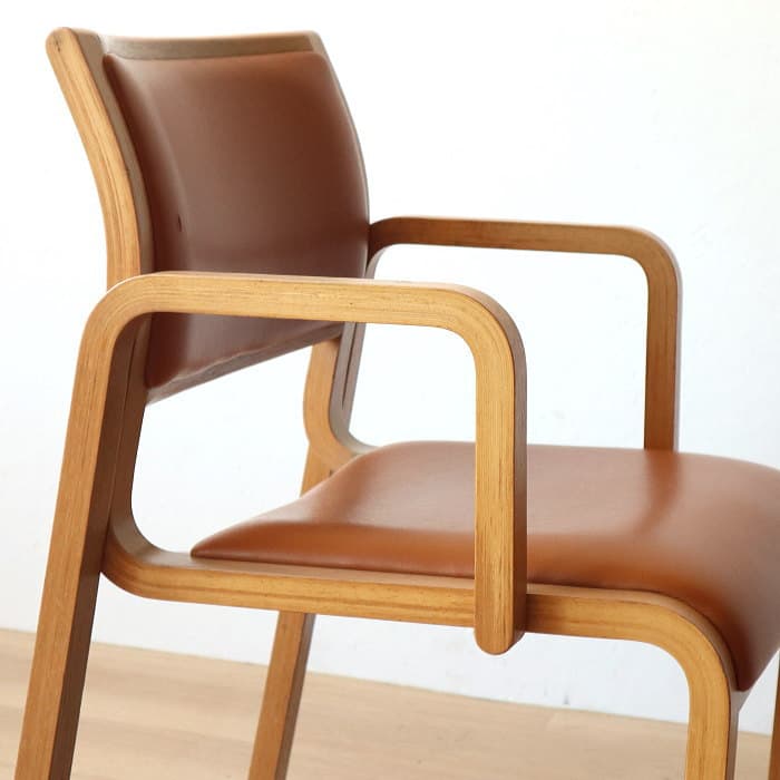 オールド Arflex アルフレックス NU アームチェア 木製