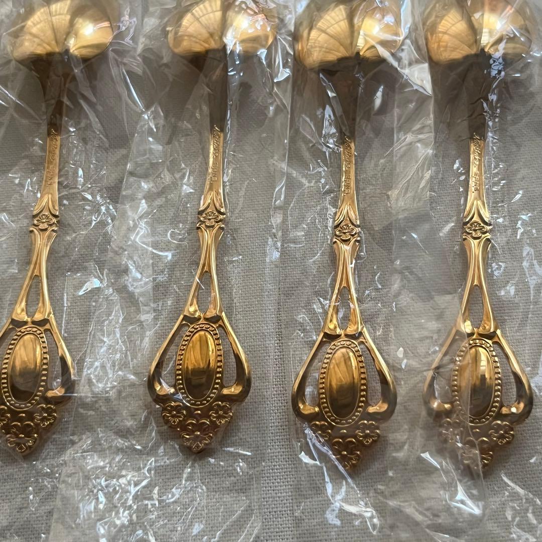 ノリタケ クリスティーヌ ゴールド ティースプーン ヒメフォーク カトラリー