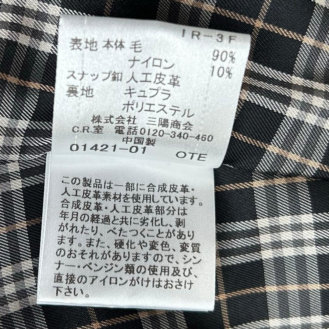 【極美品】バーバリーブルーレーベル ケープ　ポンチョ　コート ノバチェック　40