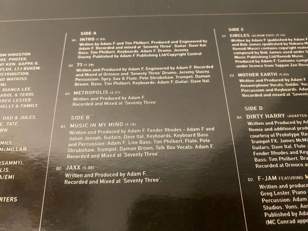 Adam F – Colours【2LP+12inch】