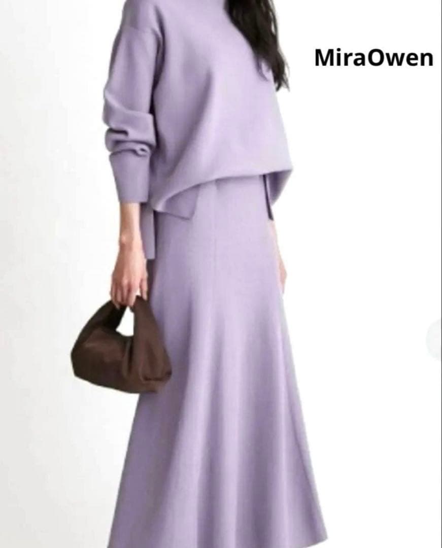 キヨコタカセ　上品コート　ミラオーウェンラベンダー　セットアップ　2点セット