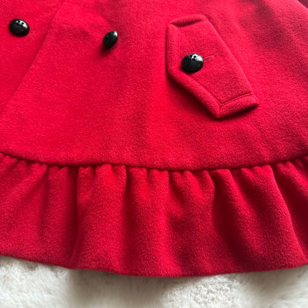 希少✨バーバリーブルーレーベル《38》ポンチョコート アンゴラ フリル