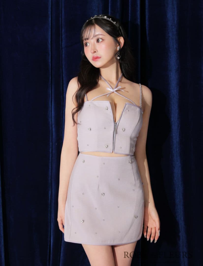 ローブドフルール セットアップミニドレス [FM3586-R-241】