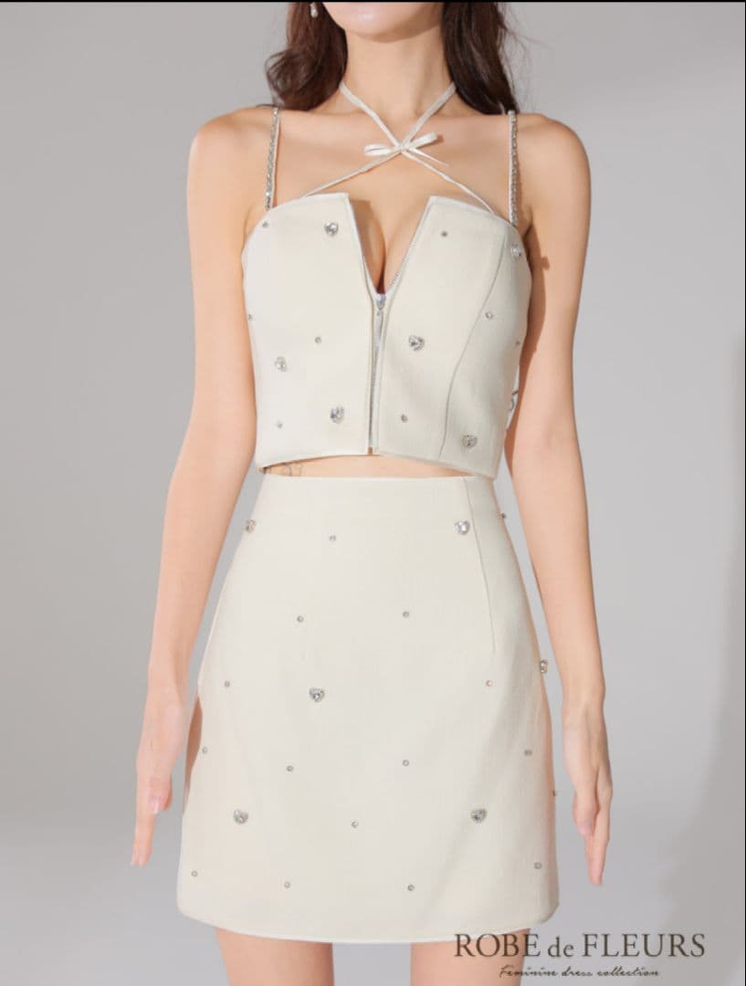 ローブドフルール セットアップミニドレス [FM3586-R-241】