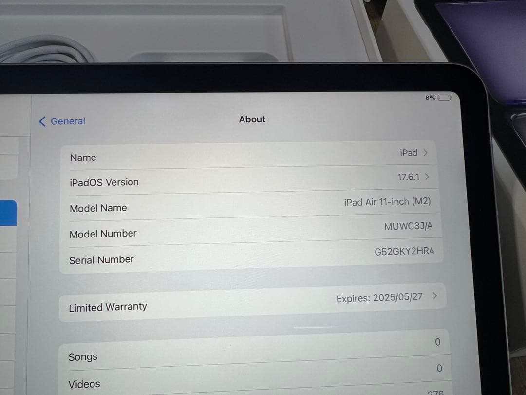 iPad Air 11インチ (M2)128GB