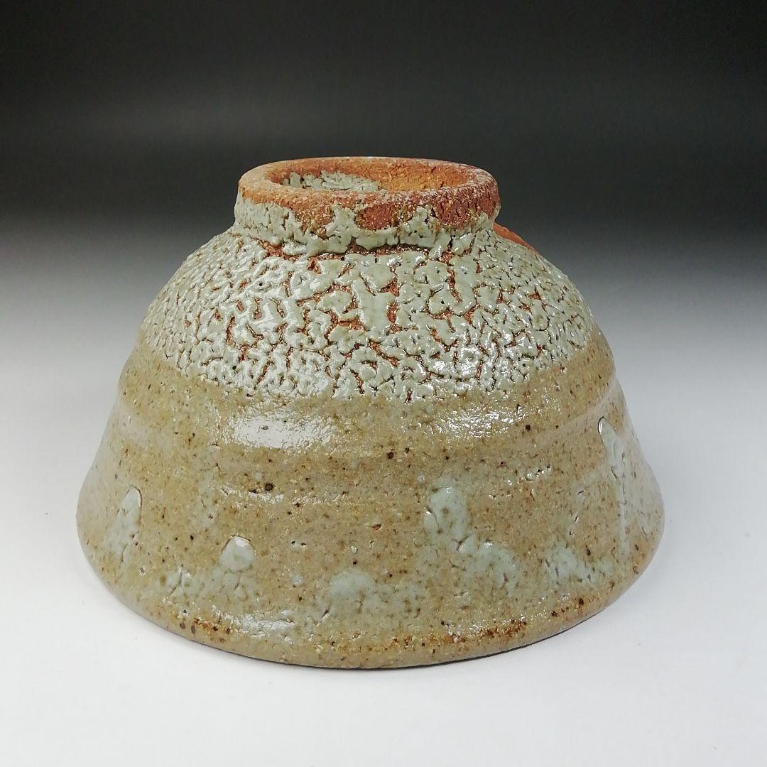 Ｔ５６１　茶碗　『灰釉　茶碗』『木器窯　田中和人』　共箱　抹茶碗　茶道具