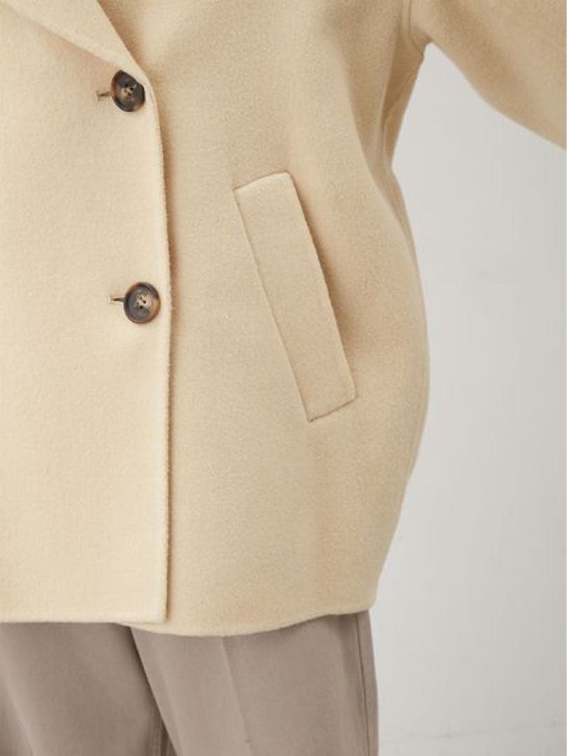 お値下げ♡ミラオーウェン　woolコクーンシルエットピーコート