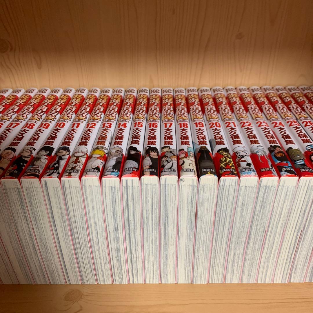 希少収納箱付き炎炎ノ消防隊1巻から34巻全部完結まとめ売り良品セット34冊