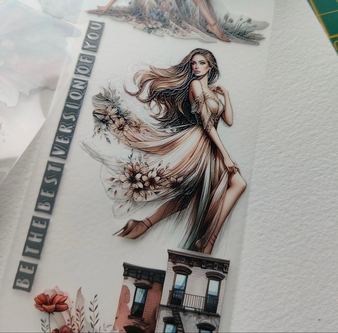 海外マステ切り売り ScrapbookArtSupply 花 フェアリー 妖精