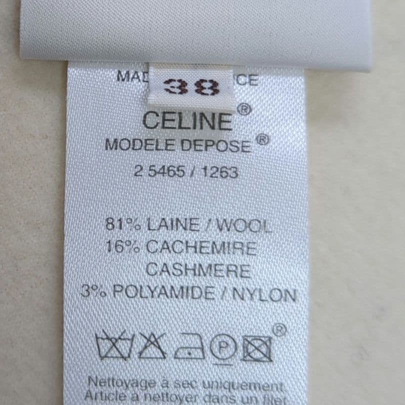 希少✨2way✨CELINE カシミア混 ポンチョ ケープ ブロックチェック