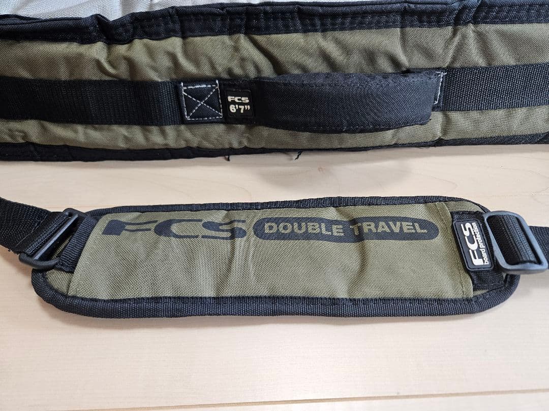 FCS　ショートボード トラベルハードケース 6'7\"　2枚用　カーキ