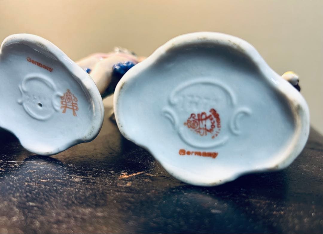 ドイツ　名窯　Bock Wallendorf ヴァレンドルフ　天使　4体セット