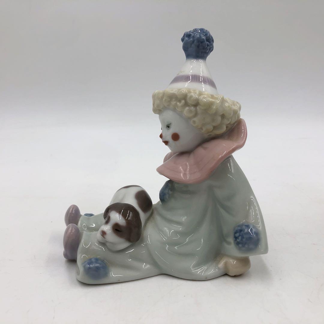 3AAM36 箱付き LLADROリヤドロ　ピエロ　「仔犬を持つピエロ」