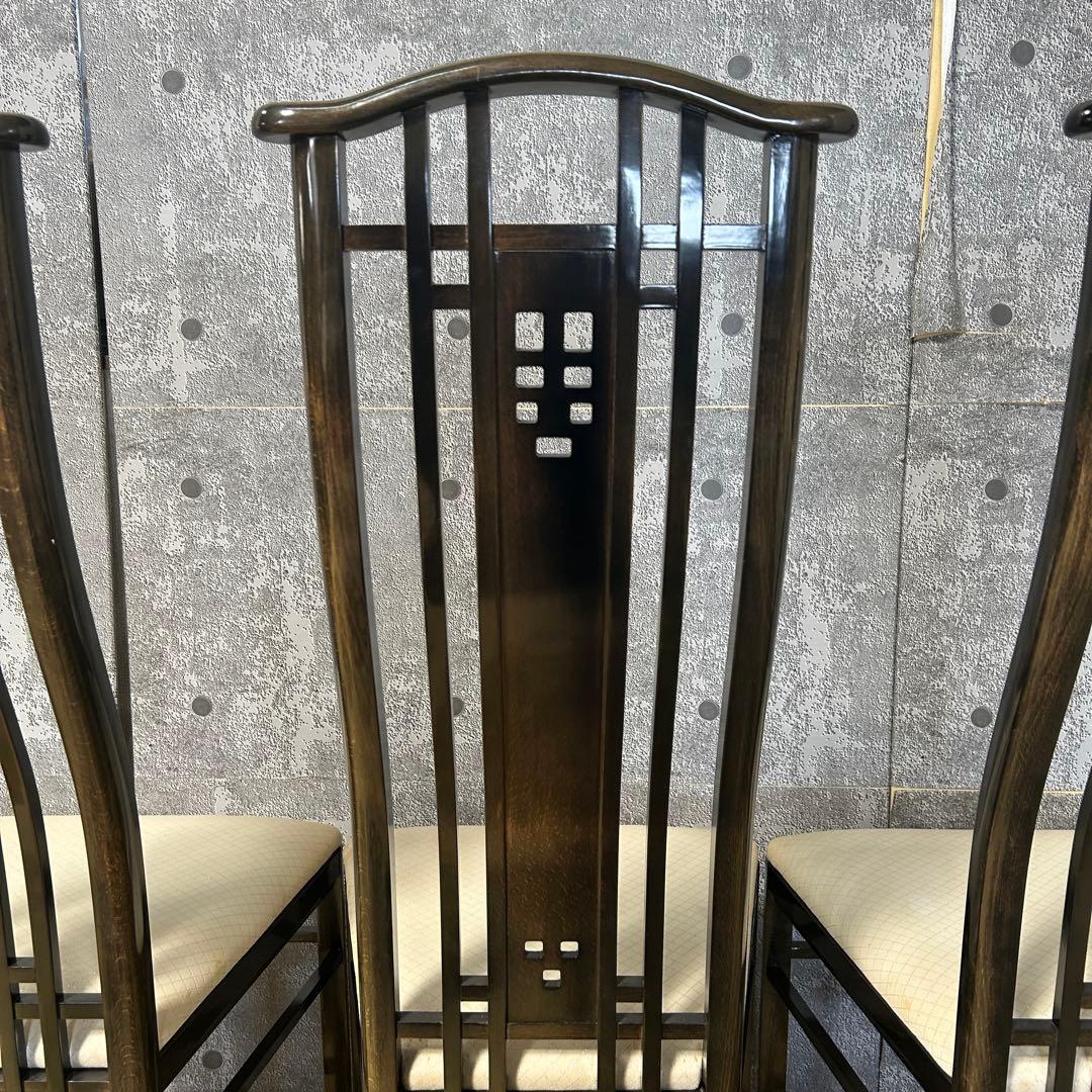 ꧁GIORGETTI ジョルジェッティ꧂ハイバックダイニングチェア3脚 食卓椅子