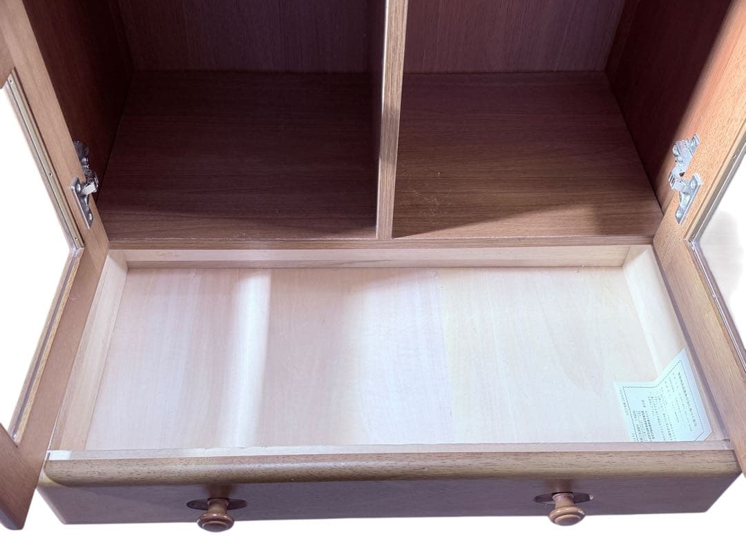 オールドカリモク karimoku キャビネット収納 彫刻 希少