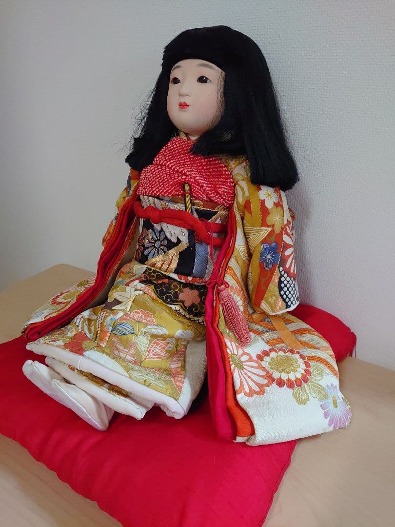 【パコ】松寿作 市松人形 「浪花のいちまさん」立ち、座り2体セット