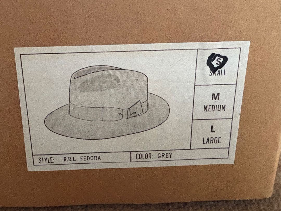 新品未使用RRLグレー ウールフェルトハット