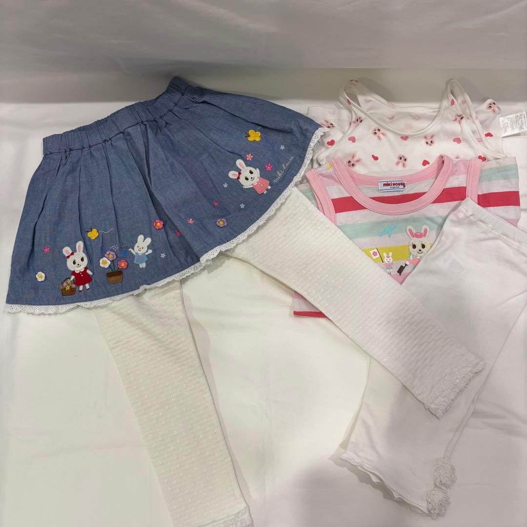 美品⭐️ ミキハウス 100cm うさこ ジャンパー アウター ボア ９点セット