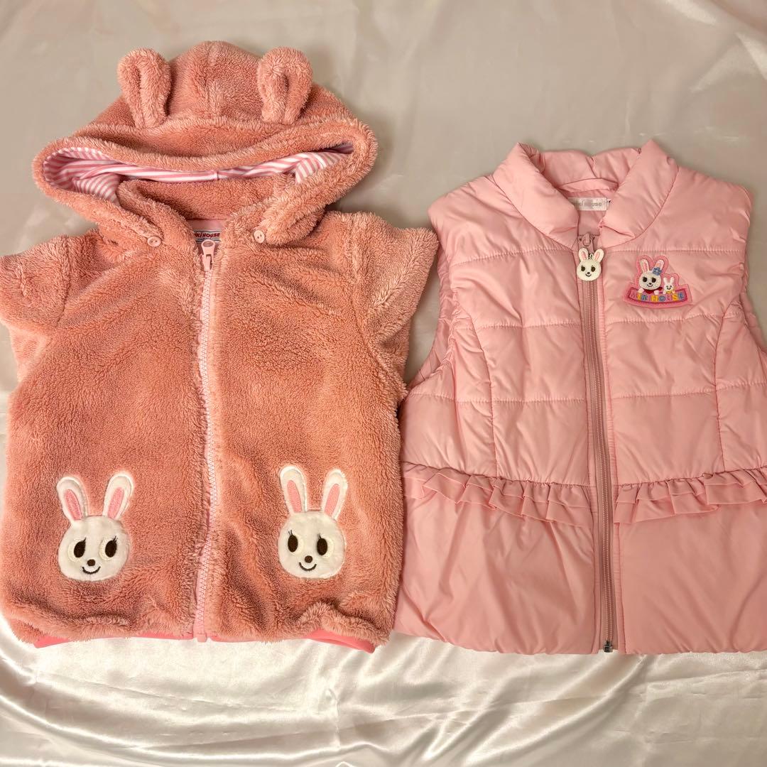 美品⭐️ ミキハウス 100cm うさこ ジャンパー アウター ボア ９点セット