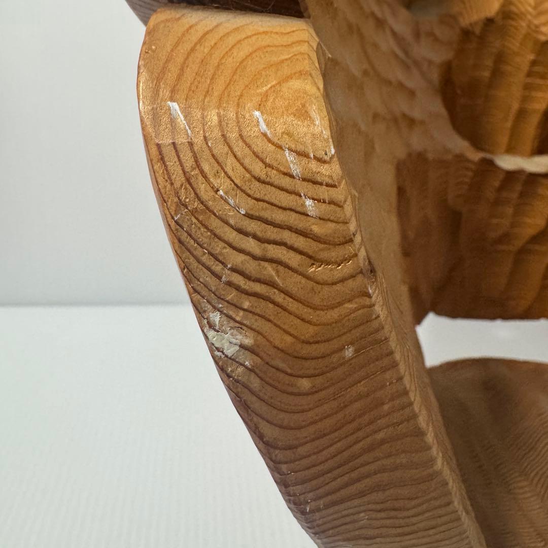 【極希少】 政落款 一刀彫 般若 能面 特大 木彫 迫力抜群 約50cm 逸品