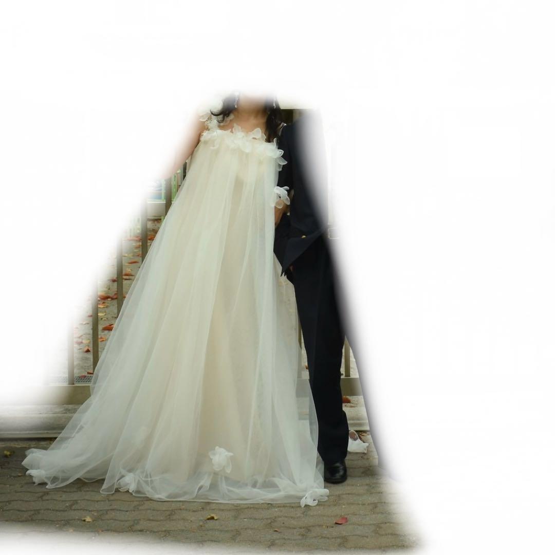 ウェディングドレス Aライン チュール