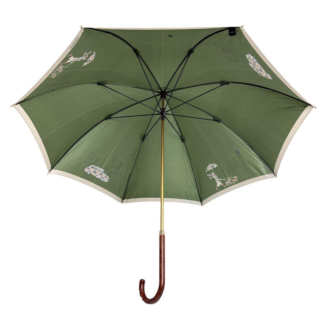 BURBEERY バーバリー ノバチェック　犬とお散歩　晴雨兼用　UVパラソル