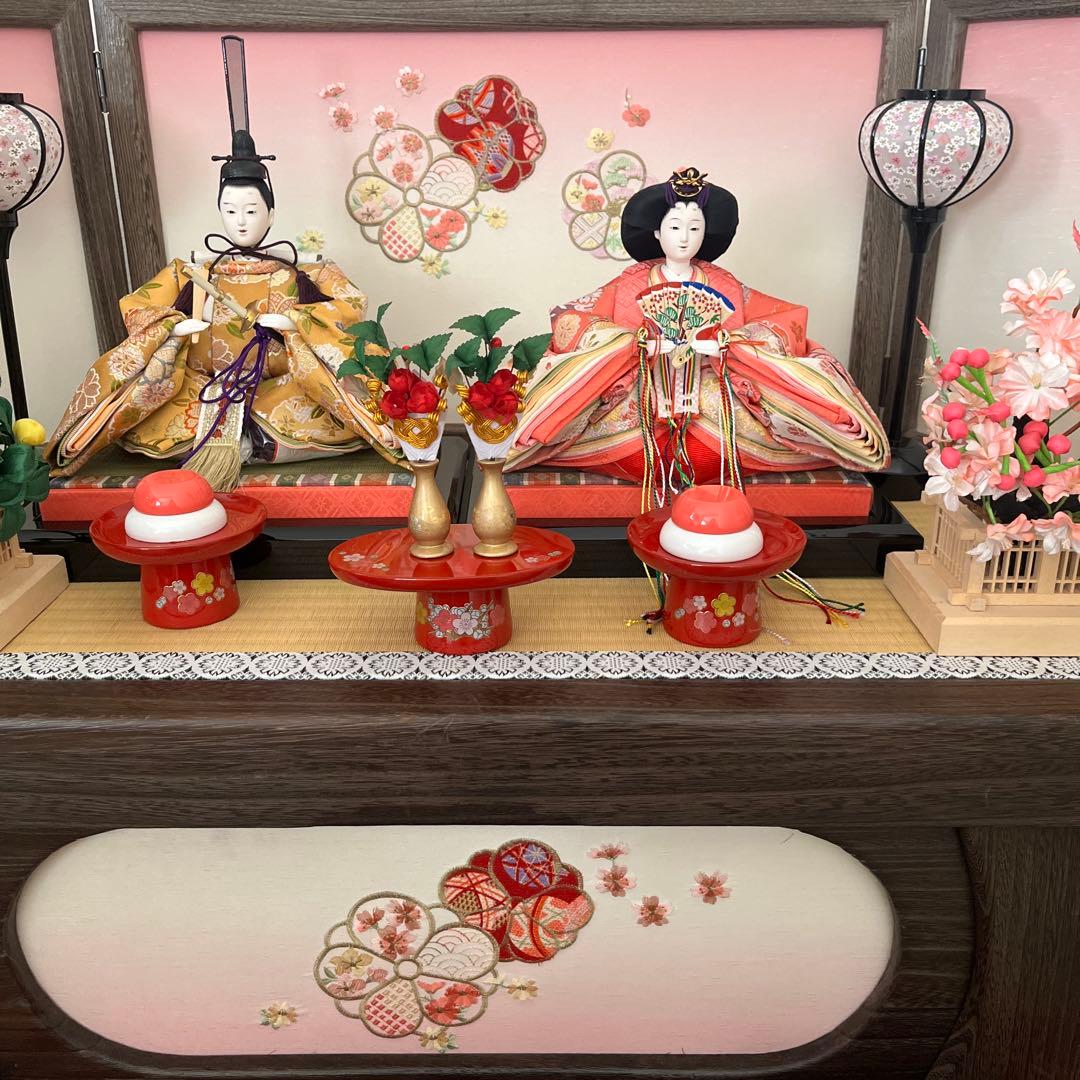 雛人形 田村由起子作 京都製　吉徳監修　桐箱収納　大きめ一段お雛様