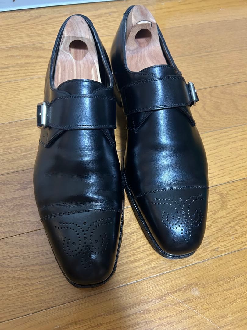 エドワードグリーン　モンクストラップ