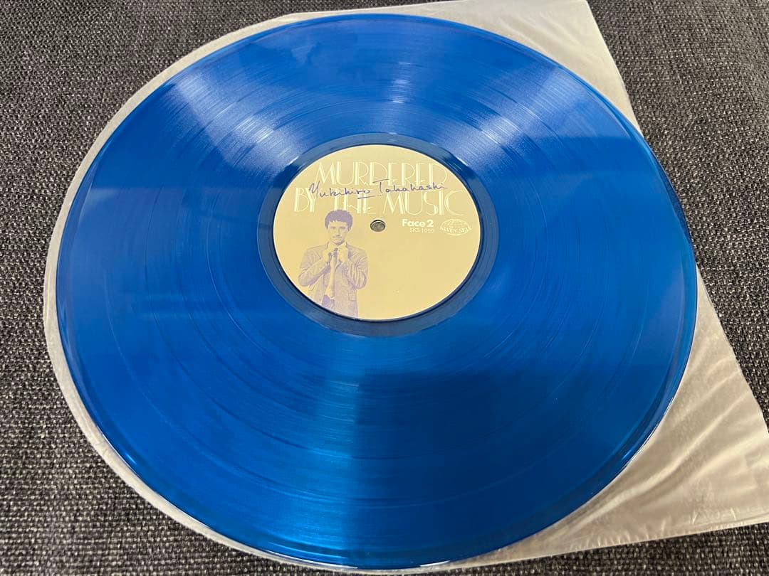 1980年/帯付/青盤 高橋幸宏 LP 邦楽レコード　音楽殺人 ポスター付