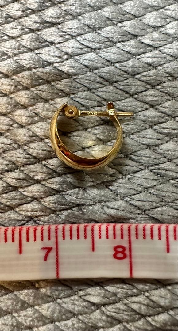 K18フープピアス 片耳用