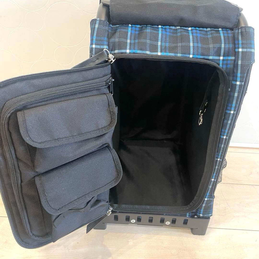 【美品】ZÜCA ズーカ キャリーバッグ 座れる スポーツ 旅行 遠征 チェック
