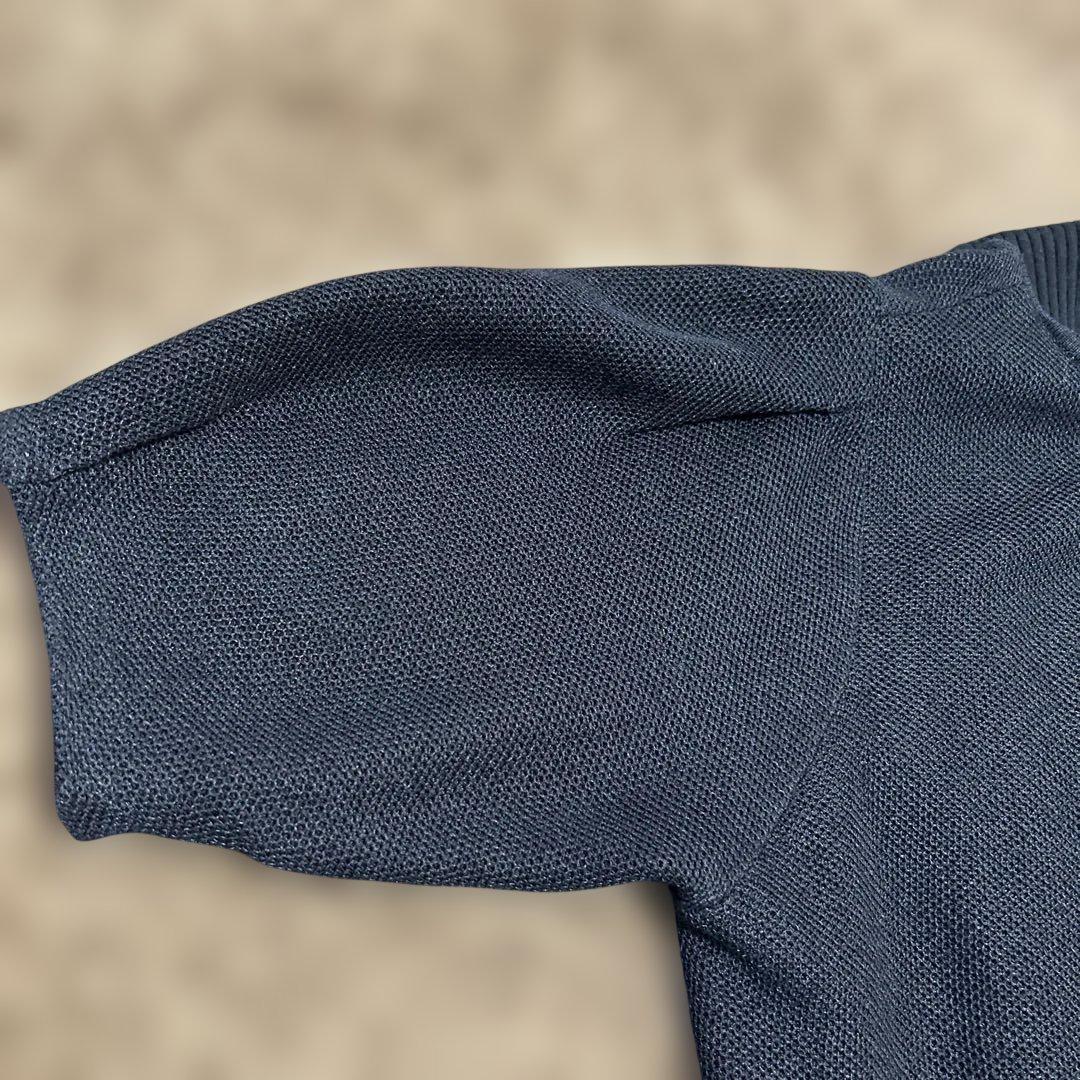 theoryダークネイビー パーティードレスとバルーンカーディガンセット